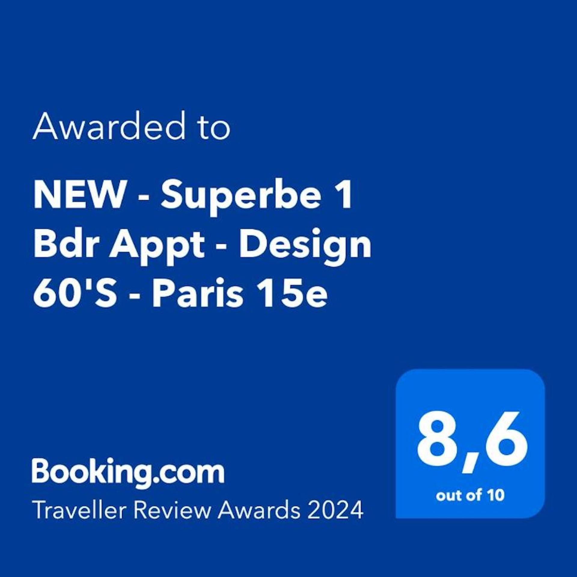 New - Superbe 1 Bdr Appt - Design 60'S - Paris 15E Apartamento Exterior foto